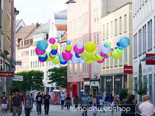 Lampion Installation Stadt Augsburg