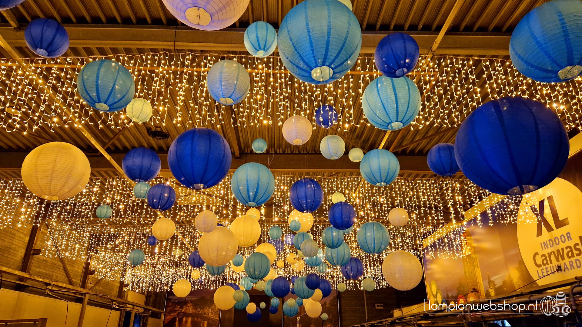 Lampionnen - Carwash XL Leeuwarden - Lampionwebshop