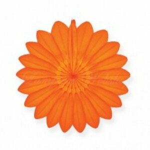 Waaier oranje 40cm Waaier oranje 40cm