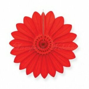 Waaier rood 40cm Waaier rood 40cm