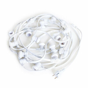 Witte prikkabel - 25 meter  Witte prikkabel - 25 meter