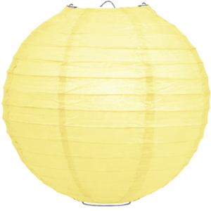 Lampion lichtgeel 80cm