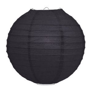 Lampion zwart 50cm Lampion zwart 50cm