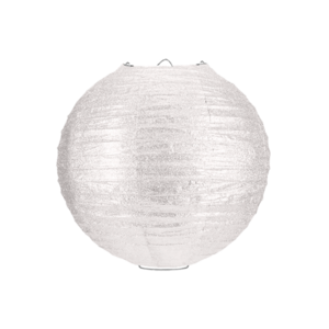 Lampion Wit Glitter 25cm