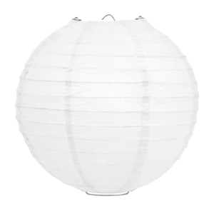 Lampion wit 50cm Lampion wit 50cm