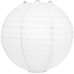 Lampion wit 80cm Lampion wit 80cm
