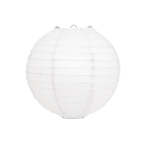 Lampion wit 25cm Lampion wit 25cm