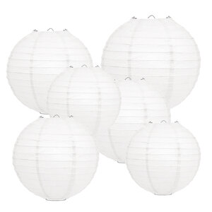 Lampionpakket - Papier - Basic White - 40-delig