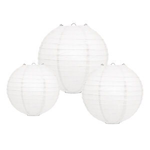 Lampionpakket - Papier - Basic White - 10-delig