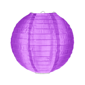 Nylon lampion paars 35cm Nylon lampion paars 35cm