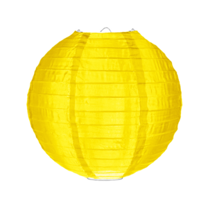 Nylon lampion geel 35cm Nylon lampion geel 35cm