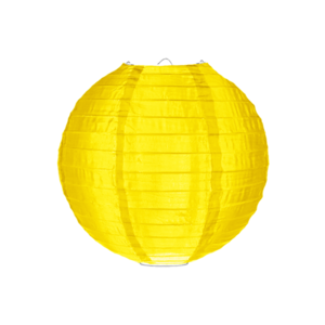 Nylon lampion geel 25cm Nylon lampion geel 25cm