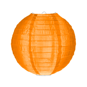 Nylon lampion oranje 35cm Nylon lampion oranje 35cm