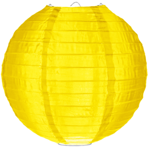 Nylon lampion geel 80cm Nylon lampion geel 80cm