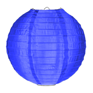 Nylon lampion donkerblauw 50cm