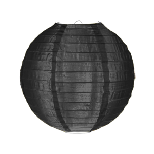 Nylon lampion zwart 35cm