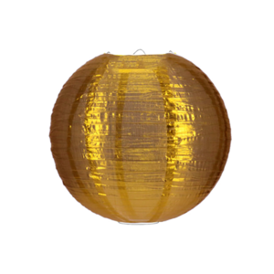 Nylon lampion goud 25cm