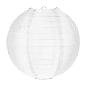 Nylon lampion wit 50 cm Nylon lampion wit 50 cm