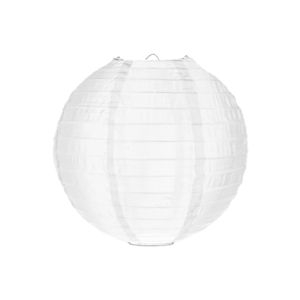 Nylon lampion wit 25cm
