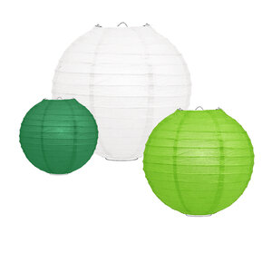 Lampionpakket - Papier - Groen - 10-delig