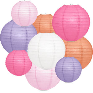 Lampionpakket - Papier - Spring Pastel - 40-delig