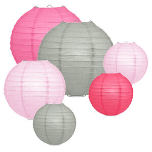 Lampionpakket - Papier - Colour me Pink - 20-delig