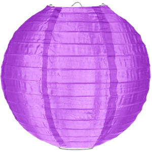 Nylon lampion paars 80cm