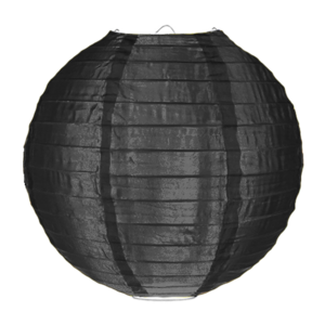 Nylon lampion zwart 50cm