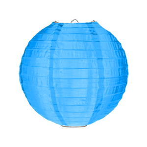 Nylon lampion lichtblauw 35cm Nylon lampion lichtblauw 35cm