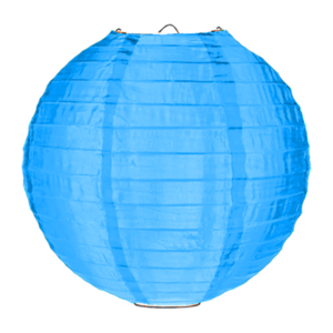 Nylon lampion lichtblauw 50cm Nylon lampion lichtblauw 50cm