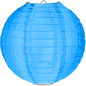 Nylon lampion lichtblauw 80cm Nylon lampion lichtblauw 80cm