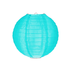 Nylon lampion ijsblauw 25cm Nylon lampion ijsblauw 25cm