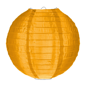 Nylon lampion okergeel 50cm