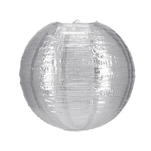 Nylon lampion zilver 35cm