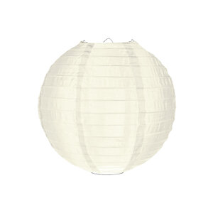 Nylon lampion ivoor 25cm
