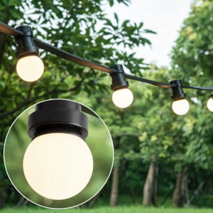 Warm witte LED lampen met standaard melkwitte kap Ø45