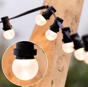 Warm witte LED lampen met standaard matte kap, Ø45