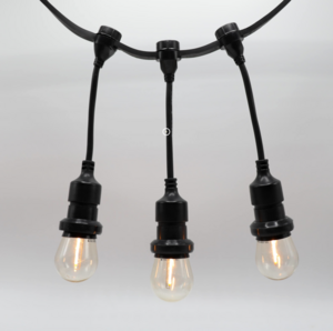 Hangende fitting (zwart) - zelfmontage (excl. lamp)