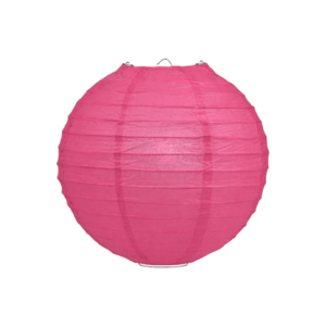 Lampion donkerroze 25cm